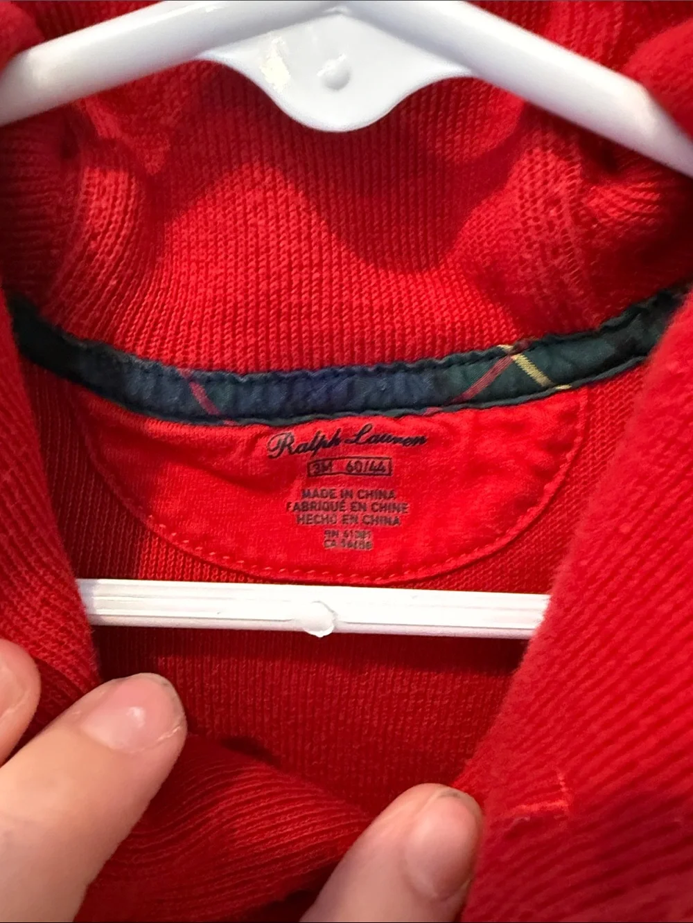 Ralph Lauren Bright Red Shawl-Collar Footed One-Piece
